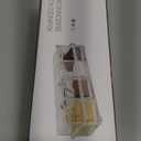 ME.FAN Clear Seasoning Rack Spice Pots - 4 Piece Acrylic Seasoning Box - Storage Container Condiment Jars - Cruet with Cover and Spoon