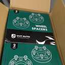 YHTAUTO 8x170 mm Wheel Spacers 1.5 Inch Fits Ford F-250 Super Duty 1999-2002, Excursion 2000-2002 Tire Spacers w/ M14x2 & 12.9 Grade Studs, 125mm Center Bore 8 Lug 4PCS Black