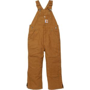 Carhartt Kid's CM8603 Washed Duck Bib Overall - Boys (10)