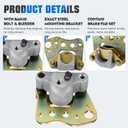 Front Brake Calipers & Pads Fit for Polaris Sportsman 400 500 600 700 2000 2001 2002 2003 2004 2005, Magnum 325 330 500 1999-2004 for 1910549 1910550 1910551 1910552 ATV Brakes - 2 Pcs