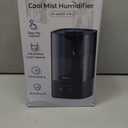 4.5L Humidifiers for Bedroom, Humidifiers for Home Large Room, Cool Mist Humidfiers for Baby and Plant with Timer, Adjustable Mist Level, 360 Nozzle, Auto Shut-Off, Black