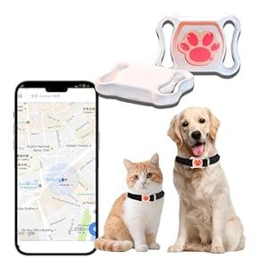 GPS Tracker for Dogs & Cats - No Monthly Fee, Waterproof Real-Time Tracking Collar for Pets, Kids, Luggage & Assets | 365-Day Battery Life | iOS & Android Compatible | Anti-Lost Device