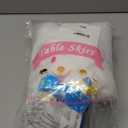 leegleri White Tulle Table Skirt, 6FT Rectangle, LED Light, Wedding & Baby Shower (15.2" x 10.9" (rectangle;round;Square))