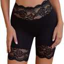 Hibluco Slip Shorts For Under Dresses Lace Women Anti Chafe Tummy Control Shapewear Size Small 