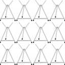 Xinnun 12 Pcs Aluminum 15'' to 21'' High Tabletop Easel Display Adjustable Portable Tripod Desktop with Extension Arm Wings and Rubber Feet for Canvas, Paintings Suitable for School Studio (Silver)