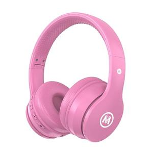 Mokata Headphones Kids Bluetooth 5.4 Wireless Play Time 68H Safe Volume Limit 85/94dB Over-Ear Foldable Headset,Fast Charging,with Aux Cord Built-in Mic for Toddler Child Pad Study Tablet Pink