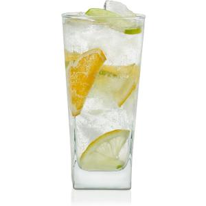 Libbey City Tumbler Glasses, 14.3-ounce, Set of 8 (Nebula)