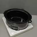 Crock-Pot Large 8-Quart Programmable Slow Cooker with Auto Warm Setting Black Stainless Steel