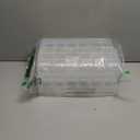 Sooyee 6 Layers Stackable Storage Container Clear 60 Adjustable Compartments,Compatible with Small Toys Arts and Crafts Piping Tips Hardware Storage Organizer