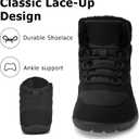 Mens Snow Boots Waterproof Warm Fur Lined Winter Boots Lightweight Slip Resistant Comfortable Ankle shoes Outdoor Walking (10)