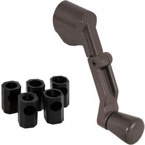 Prime-Line H 3960 Casement Folding Crank Handle, 2-3/4 In. Width, Die Cast Zinc, Bronze Finish (Single Pack)
