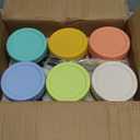 DRKIO 6 Pack Overnight Oats Containers with Lids and Spoons 16 Oz Glass Mason Jars for Overnight Oats Leak Proof Oatmeal Container Great for Cereal Fruit Vegetable Milk Salad Yogurt Meal Prep