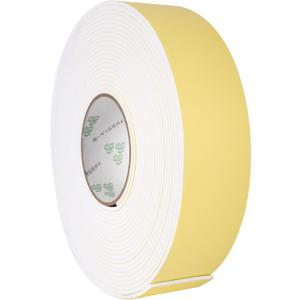 High Density Insulation Tape, Foam Tape with Adhesive- Weather Stripping, Waterproof, Door Seal, Windows, Air Conditioning, HVAC, Pipes, Adhesive Insulation Strips (White, 33Ft x 1/8 x 2)