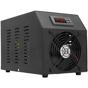 Fockety Aquarium Chiller, 16Gal 1/4HP Water Chiller for Hydroponics with Pump, 60L Fish Cooling System, Quiet Water Cooler & Heater for Coral Reef, Axolotl, Shrimp, Salt & Fresh