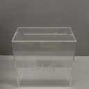 Hooqict Clear Acrylic Wedding Card Box with Slot Large Blank Gift Card Boxes for Reception, Party, Wishing Well, Money Box Holder, Graduation Decorations, Baby Shower