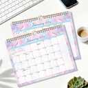 2 x 2026 Wall Calendar 18-Month Planner from January 2026 to June 2027, Stylish Monthly Planner for Home & Office Use