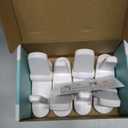 Door Lever Locks (4 Pack) - Prevents Toddlers from Opening Doors - Durable ABS with 3M Adhesive - Easy One-Hand Operation for Adults, No Tools Needed (White)