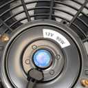 14" inch Slim Fan Push Pull Electric Radiator Cooling Fans 12V Mount Kit Unversal Black