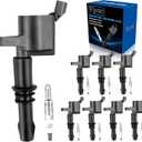 Set of 8 Ignition Coil Pack DG511 and Iridium Spark Plugs Compatible with Ford 2004-2008 F150 5.4L, 2006-2008 Explorer 4.6L, 2005-2008 Expedition 5.4L, 2006-2008 Mountaineer Mark LT Navigator