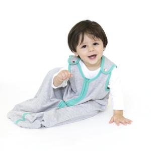 baby deedee Sleep Nest Lite Sleeping Bag Sack, Heather Teal, Medium (6-18 Months)