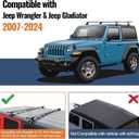 Wonderdriver Heavy Duty 330lb Roof Rack Cross Bars Compatible with Jeep Wrangler JK JL Gladiator JT 2007-2026, 2 & 4 Door Aluminum Crossbars Rooftop Cargo Bag Kayak Bike Carrier