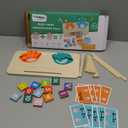 Montessori Toys for 3-5 Year Old, Educational Math Manipulatives Learning Toys for Toddlers 3-5 Years, Number Counting Blocks for Kids, Homeschool Kindergarten Supplies Boys Girls Birthday Gifts