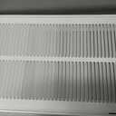 EZ-FLO 12 x 24 Inch (Duct Opening) Return Air Vent Cover for Wall or Ceiling, Solid Steel Return Air Filter Grille, HVAC Vent Cover, White, 61668