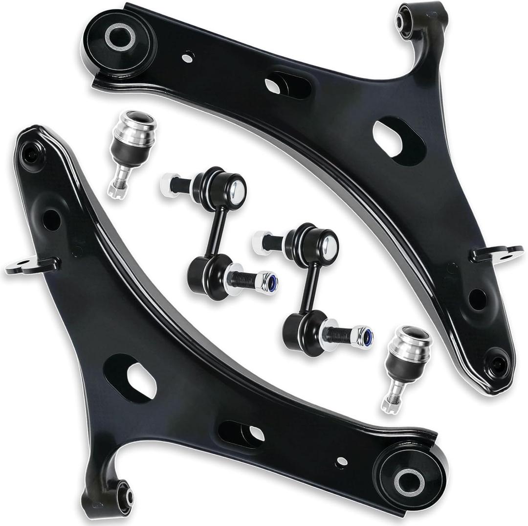 4PCS 20202SG000 K622857 Front Lower Control Arm w/Ball Joint Assembly Driver Passenger Side Sway Bar End Links Compatible with Fit for Subaru 2014 2015 2016 2017 2018 Forester K750084