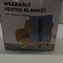 Wearable Heated Throw Blanket, Heated Shawl Electric Wrap Poncho with Hood & Pockets for Women & Men, 5 Heat Settings, 3H Auto-Off, Machine Washable, ETL Certified, Gift-Ready, 56x63, Grey