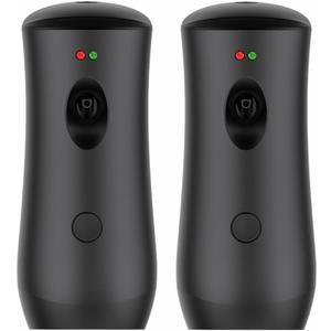 Automatic Air Freshener Spray Dispenser (2-Pack) Black Wall Mounted or Free Standing Battery Operated Sprayer for Home or Commercial Use, 3 Auto Scent Release Time Settings for Room/Bathroom Freshness