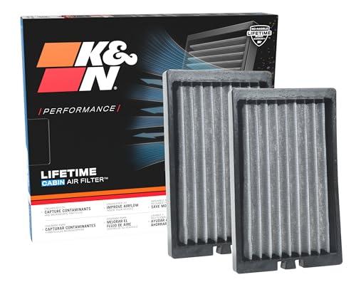 K&N LIFETIME Cabin Air Filter: Premium, Washable, Clean Air for your Cabin: Compatible with 2018-2025 JEEP: Wrangler, Gladiator, VF2064