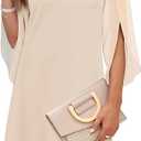 RUMIA Womens Cocktail Dresses Flutter Sleeve Wedding Guest Dresses for Women 2025 Trendy Size XL