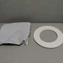 Trim Rings Plastic Ring 10" Inch Recessed Light Ring for Can Lights Lightening Fixture Multi-Colors Black or White (White, 5 Trim Rings)