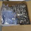 200pc ID Badge Clip,Badge Clips with Strap Clear Strap,Metal Name Badge Clips Adapter for ID Cards, Badge Holders, Name Tags, Work Badges