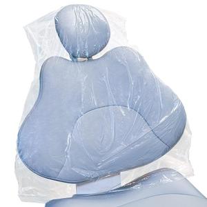 JMU 225 Pcs Dental Half Chair Cover, 24" x 27.5" Disposable Clear Plastic Sleeve Protector (Medium)