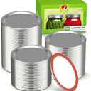 100-Count, REGULAR Mouth Canning Lids for Ball, Kerr Jars - Split-Type Metal Mason Jar Lids for Canning - Food Grade Material, 100% Fit & Airtight for Regular Mouth Jars(70mm)