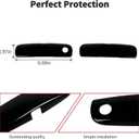 Voodonala for Challenger Door Handle Cover Trim Embellishment Fit for 2012-2025 Dodge Challenger Exterior Accessories 2pcs Black