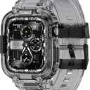 amBand M1 Sport Case Band for Apple Watch Ultra 3/2/1 & SE 3/2/1 & Series 11 10 9 8 7 6 5 4 3 49mm 46mm 45mm 44mm 42mm 41mm 40mm 38mm, Shockproof & Scratch Resistant Rugged Bumper for Men