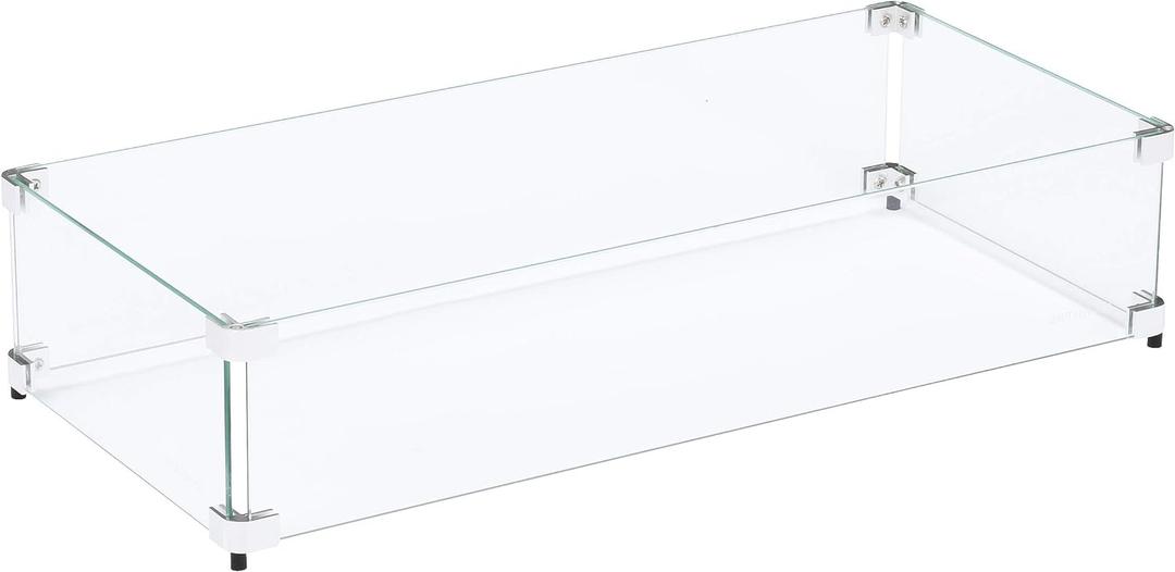 Celestial 29" x 13" x 6" Wind Guard, fits Celestial 24x 8 Fire Pit Burner Pans