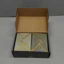 Decorably 100 Pack Gold-Foiled 6x4in Sage Green Thank You Cards with Envelopes, 10 Folded Elegant Designs for Friends & Loved Ones, Blank Inside - Baby Shower, Wedding, Birthday, Gifting, Mailing