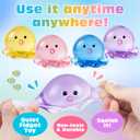 VISCOO 4 Pack Octopus Stress Balls for Adults Kids, Taba Squishy, Squishy Fidget Toys for Anxiety Stress Relief, Cute Squeeze Ball Set for Easter Basket Stuffers, Party Favors Classroom Prize Birthday