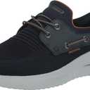 Skechers USA Men's Men's Delson 3.0-Roth 210606 Low Profile Bungee Lace Slip-Ins, NVY, 10.5