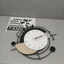 Large Wall Clock for Living Room Decor 26 Inch Modern Decorative Black Wood Wall Clock Battery Operated Non Ticking for Bedroom Office Kitchen Big Pendulum Silent Clock Wall Decor for Home