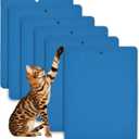 kathson 6 Pcs Cat Nail File Scratcher,Cats Scratch Stickyback Sandpaper Replacement Dog Nail Paw Scratch Pad with Hanging Hole Nail Files Scratching Strips for Pet Manicure Pedicure (Blue,11''x14.9'')