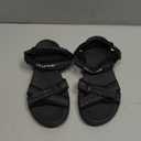 DREAM PAIRS Women's Sport Athletic Sandals Outdoor Hiking Sandals (6.5, Black)