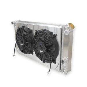 3 Row with Fan Shroud Full Aluminum Radiator Compatible with 1996-2005 for Chevy Chevrolet Blazer S10 GMC 4.6L V6