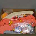 2 in 1 Baby Gym Play Mat with Walker, Kick and Play Piano Gym Activity for Boys Girls, Musical Activity Center Tummy Time Mat for 0-3-6-12-18 Months, Learning Walker Play Gym for Infant Girl Gift (RED)