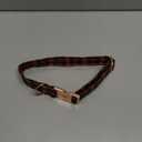 Elegant little tail Fall Dog Collar, Autumn Pet Collar Durable Yellow Plaid Dog Collars Male or Female Holiday Pet Gift Adjustable Dog Collar for Large Dogs (Large (Pack of 1), Black and Yellow)