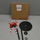 Honeydak Candy Cane Christmas Paper Towel Holder Metal Christmas Kitchen Decor Bathroom Accessories Rustic Candy Cane Dispenser Kitchen Paper Holder Stand for Countertop Toilet Home