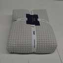 PHF Ultra Soft Waffle Weave Blanket King Size 104"x 90"- Washed Lightweight Breathable Cozy Woven Blanket for Bed - Aesthetic Decor for Couch Bedding Sofa Home Car - Light Grey